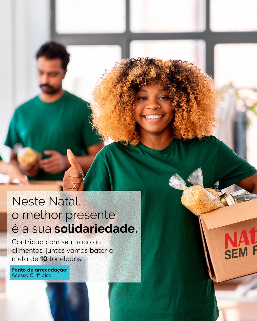 Campanha Natal Sem Fome continua até o dia 30 coletas no Porto