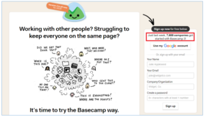 Basecamp Prova Social