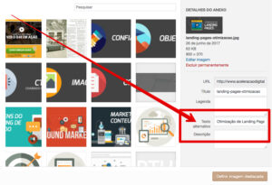 Texto Alternativo WordPress