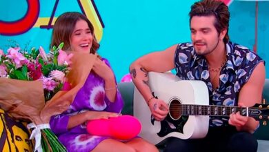 Luan Santana leva Maisa às lágrimas em programa e canta música inédita